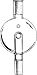 Kontes Rotary Evaporator Traps With Inner Vapor Tube at Bottom, Evaporator Trap, ST Joint: 24/40, Capacity: 250mL