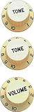 STRAT KNOB SET CREAM