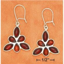 Gems & Stones Ea-3004 : Marquis & Teardrop Cherry Amber Kidney Wires Earrings