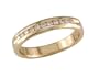 18k Yellow Gold 1/4ctw Round Brilliant Diamond  Band (H, SI2)