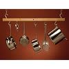 J.K. Adams PR-36 36-Inch by 12-Inch Mini Bar Pot Rack, Natural