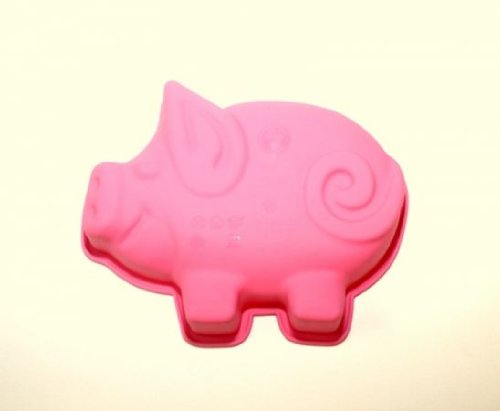 Mini Silikonbackform Schweinchen Dick