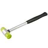 uxcell ゴムハンマー　ゴム製　ブラック　シルバー　三色選択　25.3 X 6.9 X 2.4cm