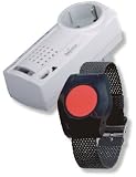 Pflegeruf-Set / Hausnotruf / Senioren-Hausalarm mit Funk-Armbandsender