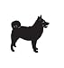 Companion Dog Pet Norwegian Elkhound Car Truck Vehicle Bumper Helmet Decal Sticker Wall Art Laptop Design Skin Stickers