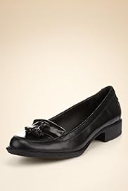Footglove Fashion Leather Wide Fit Tassel Loafers
