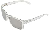 Oakley Men's Holbrook Iridium Sunglasses,Clear Frame/Chrome Lens,one size