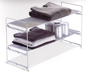 Kitchen: Stackable Storage Rack   Silver