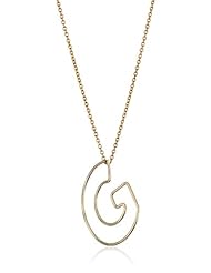 Gauge Gold-Filled Bubble Monogram Mini-G Pendant Necklace