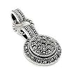 Marcasite Dangling Round Pendant