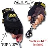 Fingerless M-Pact Gloves - Black - XL / XXL