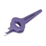 Tweezerman Wide-Grip Slant Tweezer, Amethyst Pearl