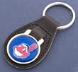Cleveland Indians Leather Keychain