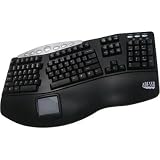 Adesso Tru-Form Pro PCK-308UB - Keyboard - PS/2 - 105 keys - ergonomic - touchpad