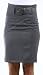Petite High Waist Stretch Pencil Skirt with Wide Belt ( 5 Colors )