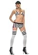 5PC Football Basketball Referee Sexy Holiday Party Costume