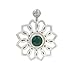 Belly Button Ring Surgical Steel with Flower Dark title=