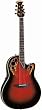 Ovation Elite 1778 LX Acoustic-Electric Guitar w/ Case - Black Cherry Burst