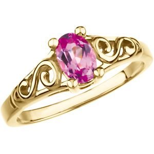 Cheap Girls Jewelry Jewelplus Youth Imitation Birthstone Ring 14K Yellow October For Sale Cheap Girls Jewelry Jewelplus Youth Imitation Birthstone Ring 14K Yellow October For Sale