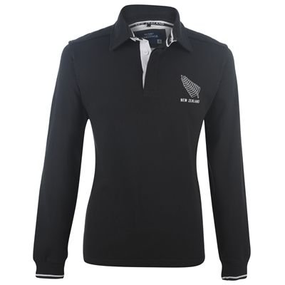 WC Long Sleeve Rugby Top Mens New Zealand Medium