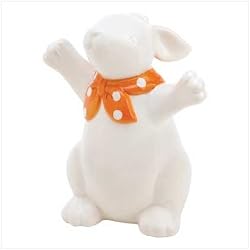 Bow Tie Bunny Figurine