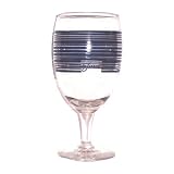Fiesta Cobalt Stripe 16-ounce Glass Goblet by Fiesta