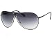 Giorgio Armani Designer Fashion Sunglasses AUTHENTIC Mens Aviator Shiny Black Palladium Shaded Gray GA 570/S JINJJ