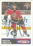 Kristian Huselius, Florida Panthers, 2002 Topps Total Autographed Card