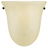 Review Murray Feiss WB1270CB / Murray Feiss WB1270CB One-Light Vista Collection Half - Wall Bracket, Corinthian Bronze with Cream Snow Glass Shade