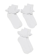 Lace trim socks - 3pk