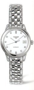 Longines Watches Longines Flagship Automatic with Diamond Hour Makers Women's Watch