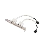 Hama USB Slotblech-Adapter (2x 5-polige Kupplung auf 2x USB) 0,45m
