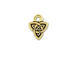 Antique Gold Celtic Triad Charm