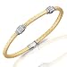 18Kt Handwoven Mesh Diamond Bangle Bracelet