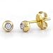 Bezel Set Diamond Stud Earrings (.07 tdw)