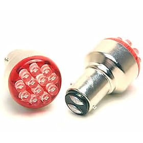 HONDA Prelude oem tail light bulb rear LED taillight light bulb 94-96 HONDA Prelude Super High Intensity 1157 LED Signal Bulb - 12 Red LED Dial 1157 Light Bulb taillight rear tail light bulb
