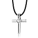 Keep the Faith: Stainless Steel Modern Cross Pendant on a... Keep the Faith: Stainless Steel Modern Cross Pendant on a...