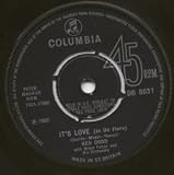 ITS LOVE 7 INCH (7" 45) UK COLUMBIA 1966