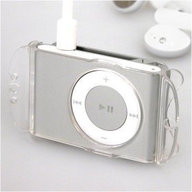 Clip-on Crystal Case w/ Headset Wrap for Apple 2nd Generation (2g) iPod Shuffle - 8 Color Options