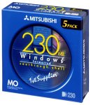 三菱化学メディア｜KR230D5S 3.5インチMO 230M 5マイ シースルー WIN