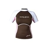  : Body Glove Aura Long Arm Lycra Rash Guard (White/Wood/Rose, Large)