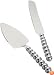 Wilton Silver Beaded Cake Knife and Server Set