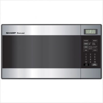 Sharp R-216LS Compact Size 0.8 Cu-Foot Microwave, Stainless Steel
