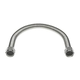 Danco WCS112PP 12-Inch Water Heater Connector, Corrugated Stainless by Danco