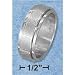 Plain Sr-3087 : Stainlesterling Silver Steel Spinner Ring With Roman Numerals