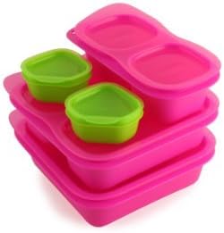 Goodbyn Mix and Match Food Container, Pink by Goodbyn