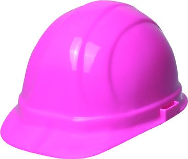 ERB Hard Hat - Omega II 6Pt Standard Hi Viz Pink - Made in USA