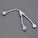 Ledwholesalers 4 Pin Splitter for One to Two LED RGB Color Changing Strips, 2355