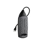 Belkin PureAV F9A823fc08 8-Outlet Home Theater Surge Protector (Gray/Silver)