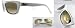 Gucci Sunglasses Designer Fashion Wayfarer Womens Authentic White Frame | Gold Mirror Lens Gucci 3016/s C29nj